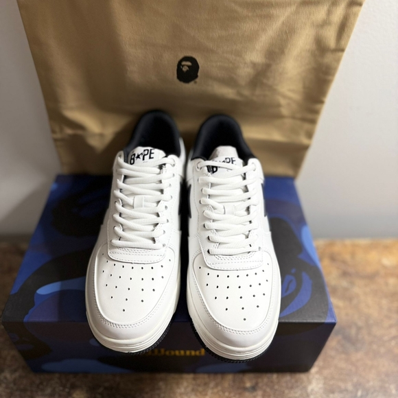 JJJJound x Bapesta Navy size 8.5 and size 12 - Picture 4 of 6